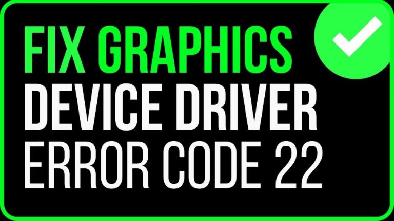 How to Solve Graphics Device Driver Error Code 22 - Engineers Network