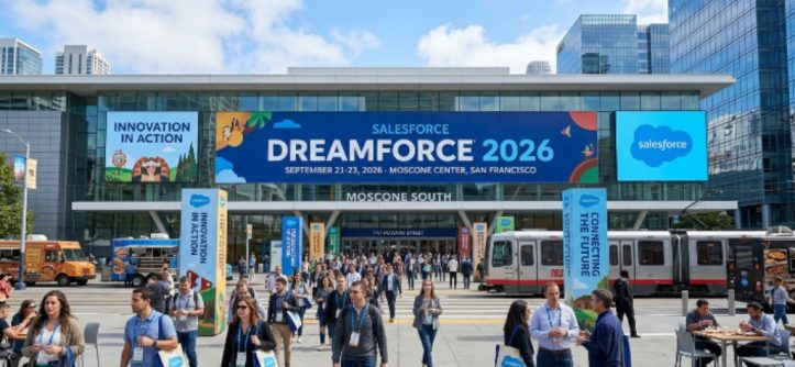 Moscone Center venue hosting the September 2026 Salesforce conference