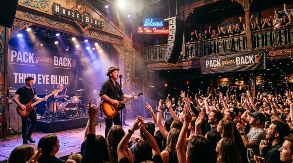 Third Eye Blind performing at House of Blues Chicago for PACK gives BACK 2026 event